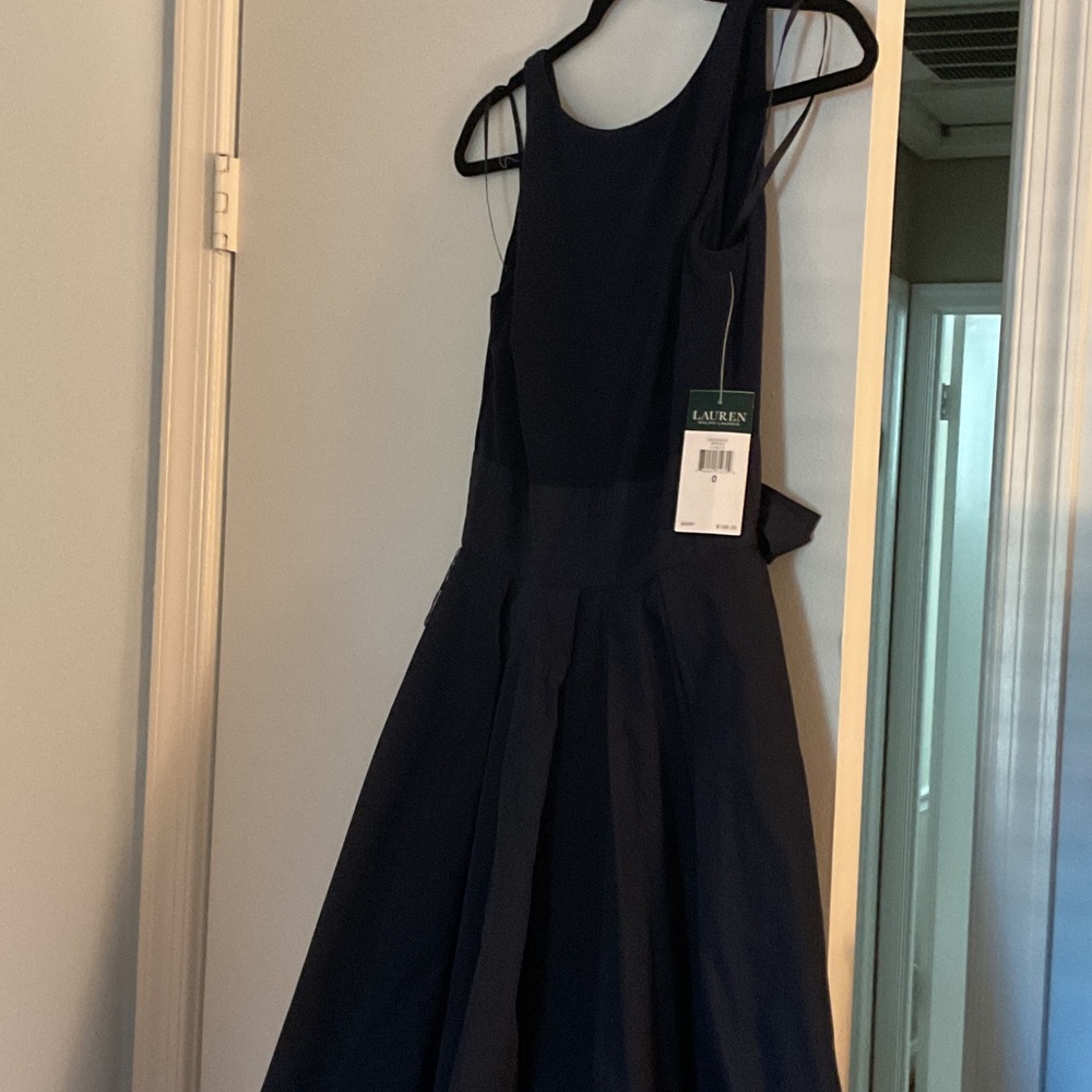 Lauren Ralph Lauren Dark Blue Midi Dress